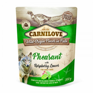CARNILOVE DOG PATE PHEASANT konservi suņiem Fazāns 300g